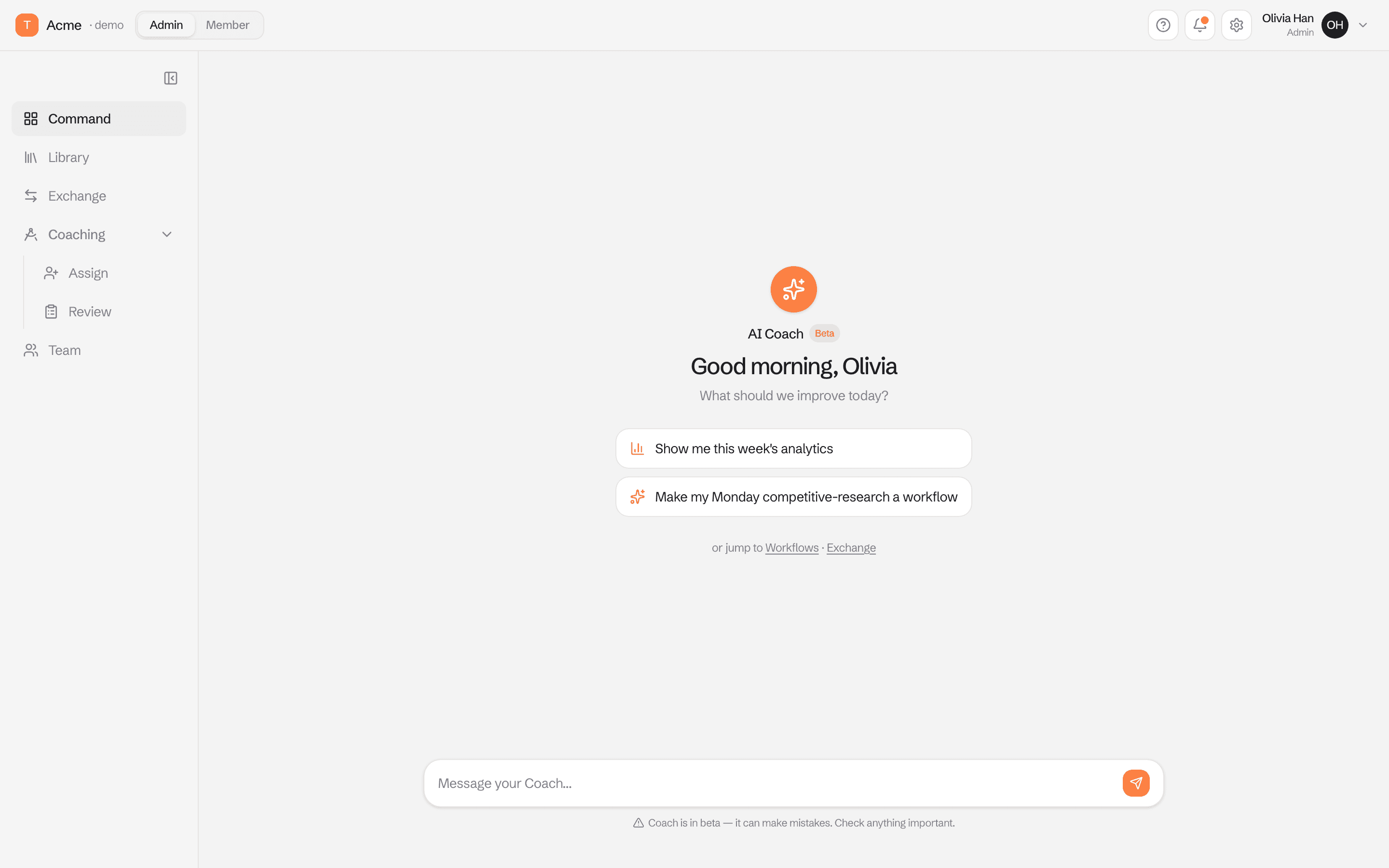 TalentOS workspace open in the desktop app
